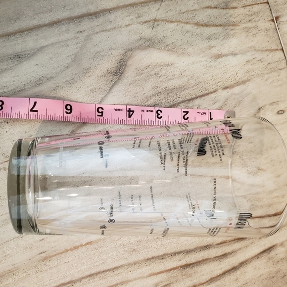 LIBBEY Glass with Drink Recipes by Libbey Duratuf Glass Manhattan Martini Cosmo - Picture 6 of 6